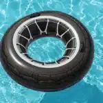 גלגל ים / אבוב יחיד מתנפח בעיצוב צמיג + ידיות (קוטר 119 סמ) 36102 מבית BESTWAY
