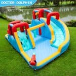 מתנפח מים ענק + שתי מגלשות W73033 מבית Doctor Dolphin