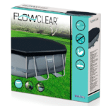 כיסוי לבריכה אובלית אפורה (300X200X84 סמ) 58424 מבית BESTWAY